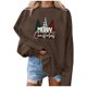 thumbnail image 4 of Sudadera de Cuello Redondo de Navidad Para Mujer Moda Otoño Impreso Blusa de Manga Larga Suelta Casual Pullover Tops Odeerbi ODB196257, 4 of 5