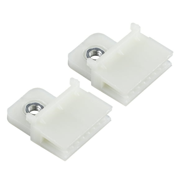 Unique Bargains 2 Pcs Window Door Glass Channel Retainer Clip 1.69"x1.38"x0.75" Universal for Car Truck Van Beige