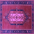 thumbnail image 1 of Ahgly Company Indoor Square Oriental Purple Industrial Area Rugs, 6' Square, 1 of 4