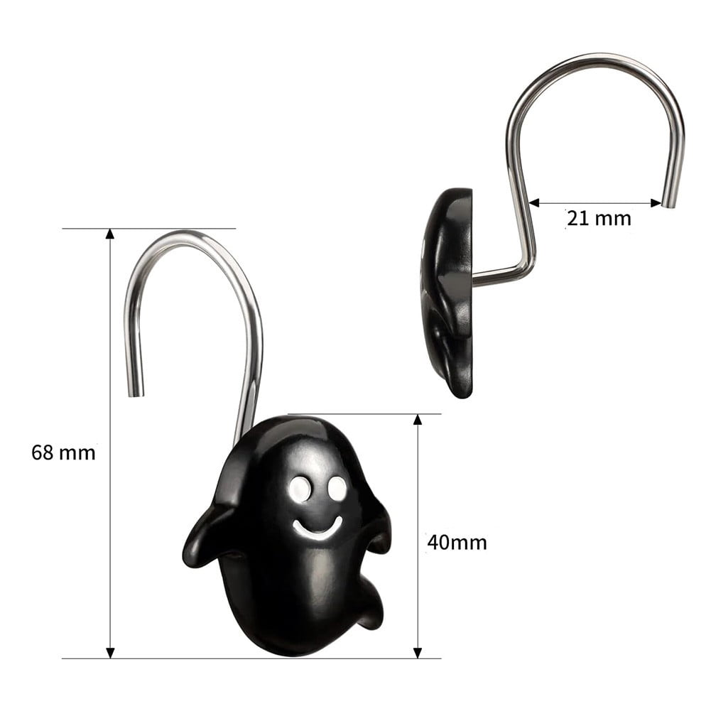 12pc Stainless Steel S Shape Halloween Shower Curtain Hook Kitchen Hook#
