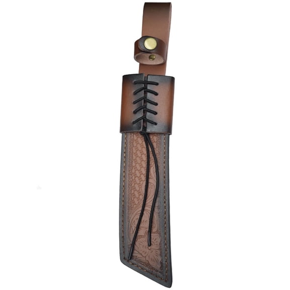 Yvsxxv Leather Knife Case - Outdoor Knife Protection Case, Hunting Knife Sheath | Sturdy Lace-up Design | Secure Closure
