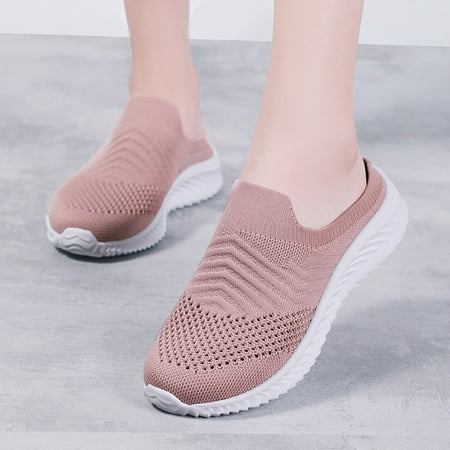 

FZM Women shoes Fashion Women s Casual Shoes Breathable Slip-on Wedges Outdoor Leisure Sneakers