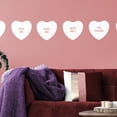 thumbnail image 2 of Set of 4 Valentines Day Vinyl Wall Art Decal - Assorted Heart Candies - 10" x 11" Each - Valentine’s Home Living Room Bedroom Fun Indoor Outdoor Apartment Coffee Shop Decor (10" x 11" Each, Black), 2 of 4