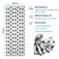 thumbnail image 2 of White Bigfoot and Pine Tree Pattern Hot Yoga Mat Towel Non Slip for Hot Yoga - Quick-Drying Yoga Mat Cover with 4 Corner Pockets with Travel Bag - Hot Yoga Towel Non Slip 70"x26", 2 of 6