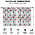 thumbnail image 2 of Blackout Kids Curtains,Blue Strawberry Plants Fruit Childrens Insulated Curtains Set Of 2,Bedroom Essentials,Toddler Room Decor 42x54in(106x137cm), 2 of 4