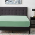 thumbnail image 5 of Fitted Sheet Only - Extra Deep Pocket No-Pop Off Elastic Bottom Sheets - Ultra-Soft Brushed Microfiber Hotel Luxury Machine Washable Fitted Bed Sheets - Fade & Shrink Resistant (Sage Green, Queen), 5 of 8