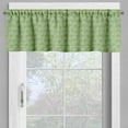 thumbnail image 2 of Ambesonne Feather Window Valance, Peacock Design Circles, 54" X 18", Apple Green Fern Green, 2 of 5