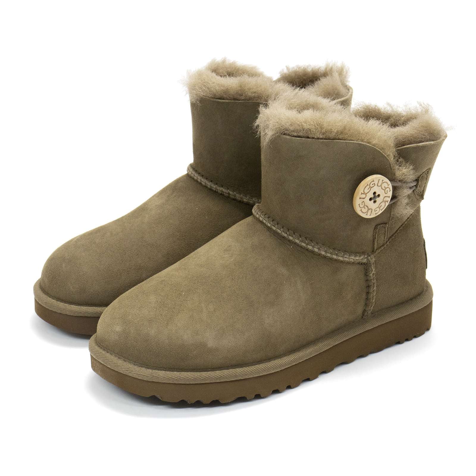 Ugg Women's Mini Bailey Button Ii Fashion Boots, Hickory,5 M