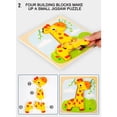 thumbnail image 5 of A Wooden Deer Animal Puzzle Learning Toy Shape Number Color Cognition Educational Toy For Kids Brain Development Safe Wood Material, 5 of 5