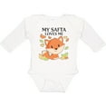 thumbnail image 3 of Inktastic My Safta Loves Me- Little Fox Boys or Girls Long Sleeve Baby Bodysuit, 3 of 5