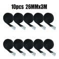 thumbnail image 2 of 10 Pcs 3 Sangles de Fixation Réutilisables Réglables avec Boucles en Alliage Antirouille Boucle à Came Sangle de Serrage pour Fixation Sécurisée de Cargaison, 2 of 7