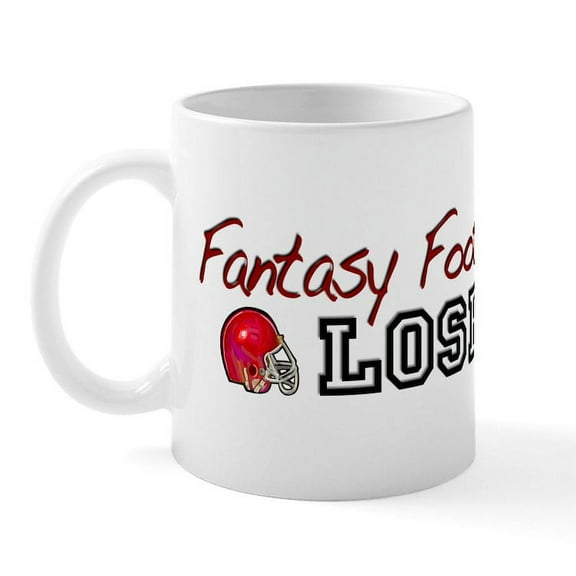 CafePress - Fantasy Football Loser Mug - 11 oz Ceramic Mug - Novelty Coffee Tea Cup