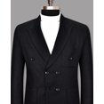 thumbnail image 3 of Elina fashion Men's Blazer Terry Rayon Jacket Formal Office Suit Coat, 3 of 7