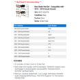 thumbnail image 2 of Rear Brake Pad Set - Compatible with 2010 - 2013 Suzuki Kizashi 2011 2012, 2 of 2