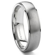 Andrea Jewelers Titanium 6mm Satin Finish Wedding Band Ring Sz 10.0