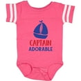 thumbnail image 3 of Inktastic Captain Adorable, Sail Boat, Sailing - Red Blue Boys Baby Bodysuit, 3 of 5