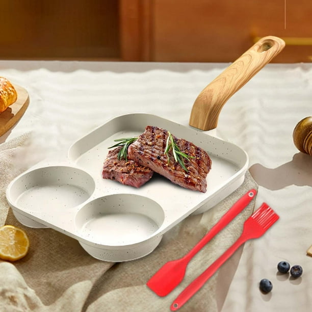 Sartén para Cocinar Perfecl Olla para Huevos de Aleación de Aluminio Antiadherente 3 en 1
