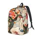 thumbnail image 1 of Disketp Butterflies And Flowers Painting Mochila de Lona Estampada, Mochila Escolar de Viaje Ligera para Estudiantes y Portátil-Small, 1 of 5