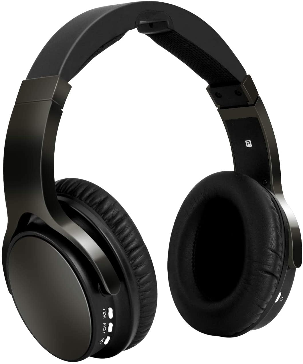 Wireless TV Headphones with 2.4G Digital RF Transmitter, Hi-Fi Over-Ear Cordless Headset with RCA / 3.5MM / Optical Port, for Watching Home TV Game Computer Television