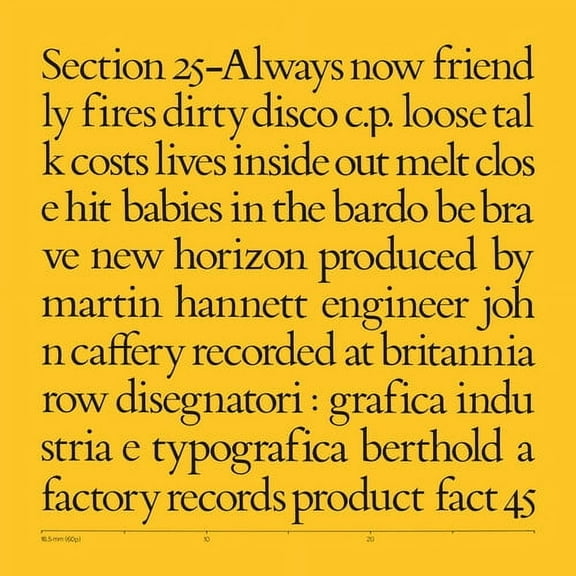 Section 25 - Always Now - Music & Performance - CD