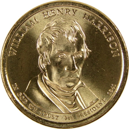 2009 D William Henry Harrison Presidential Dollar BU Uncirculated Coin