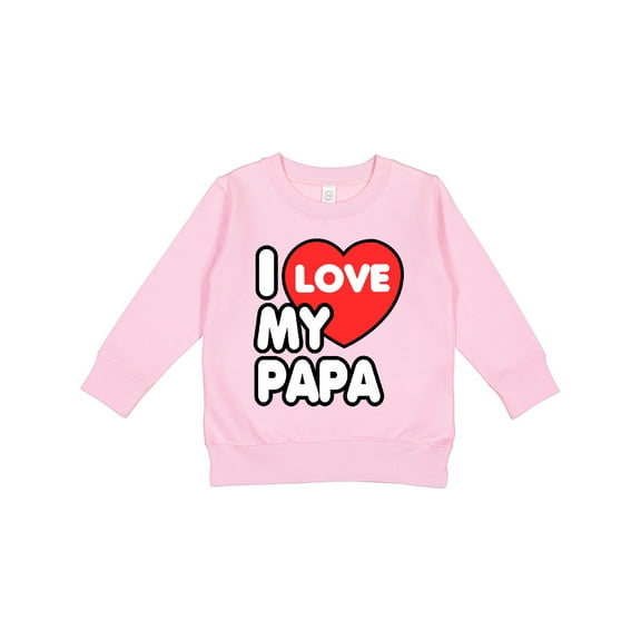 Inktastic I Love My Papa Toddler Sweatshirt