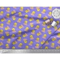 thumbnail image 3 of Soimoi Moss Georgette Fabric Cup,Plate & Chick Cartoon Printed Craft Fabric by the Yard 42 Inch Wide, 3 of 3