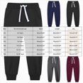 thumbnail image 4 of Child Boys Sweatpants Baggy Jogger Pants For Boys 4-14 Years Toddler to Youth Fall Winter Casual Wear Kids Sweatpants Size 7-8 Years, 4 of 7