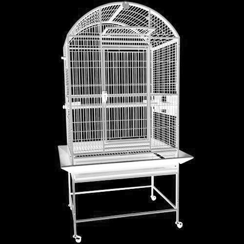 Kings Cages 9003223 Dome Top Bird Cage . (White.)