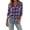 Purple-#004, variant on Dweltoz Women's Plaid Flannel Shirt Soft Long Sleeve Lightweight Casual Button Down Jacket with Pockets 2026 Fall Fashion Blouses,Pink S