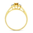 thumbnail image 5 of 10k Yellow Gold Round Citrine And Diamond Ring, 5 of 6
