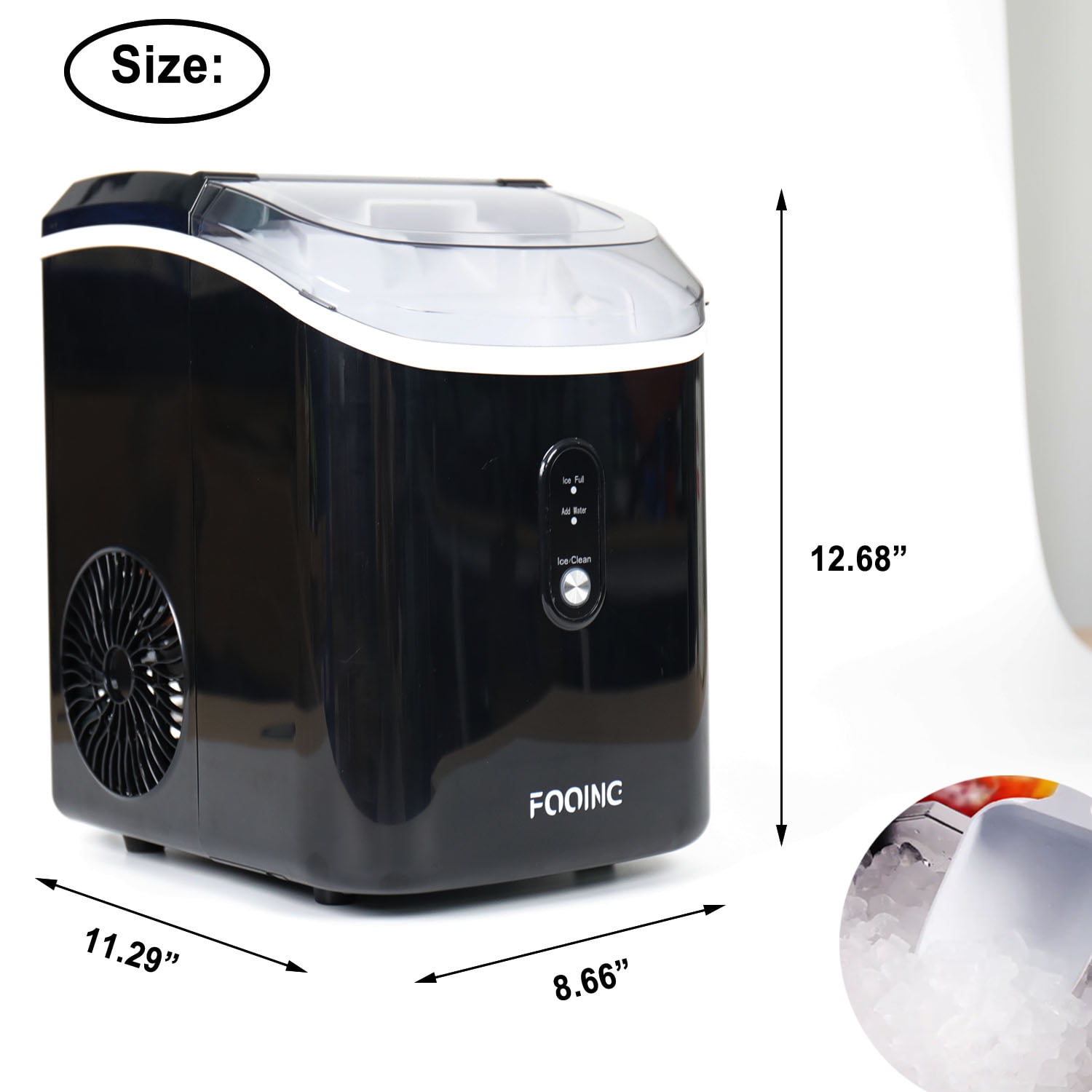 Zstar 33 Lb. Daily Production Nugget Ice Portable Ice Maker