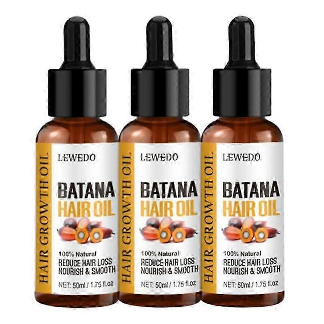 3x Aceite de Batana para el crecimiento del cabello Mascarilla de mantequilla de aceite de Batana 100% puro y natural para el tratamiento de la caída del cabello Productos para el cabello anticaída y