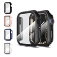 thumbnail image 1 of GOOUDO for Apple Watch Case 7 45mm with Built-in Hard PC Screen Protector, Guard Bumper Full Coverage Cover for Apple Watch Case,4 Pack, 1 of 7