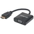 thumbnail image 1 of XtremeMac Manhattan ACCITL540 Convertidor Hdmi A Vga -Hdmi, Vga, Micro-Usb, Macho/Hembra, Negro, 1 of 1