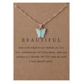 thumbnail image 2 of Sweet Butterfly Necklace Acrylic Color Clavicle Chain Necklace, 2 of 9