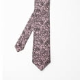 thumbnail image 2 of Necktie, Lace Look Rose Flowers Art, 3.7", Pale Pink Charcoal Grey, by Ambesonne, 2 of 4