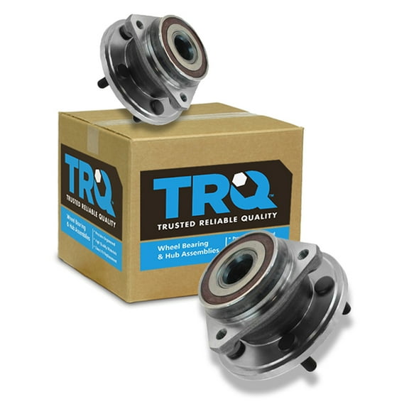 TRQ Front Wheel Hub & Bearing Pair Set for Grand Cherokee Wrangler 4WD 4x4 5 Lug BHA53299
