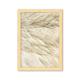 thumbnail image 1 of Textura suave pelaje gris plata pluma Cuadro de madera decorativa marco de casa A4, 1 of 3