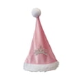 thumbnail image 3 of Gorro de Papá Noel decorativo con pompón, ideal para adornar tu cabeza en Navidad o Carnaval. Rosa, 3 of 9