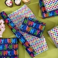 thumbnail image 4 of Reversible Birthday Wrapping Paper Roll 17 Inch x 36 Feet Happy Birthday Lettering Gift Wrapping Paper for Boys Girls Kids Party, Baby Shower, Holiday, 4 of 4