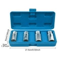 thumbnail image 3 of 4 Pieces Stud Extractor Set Broken Stud Removal Socket Metric, 3 of 8