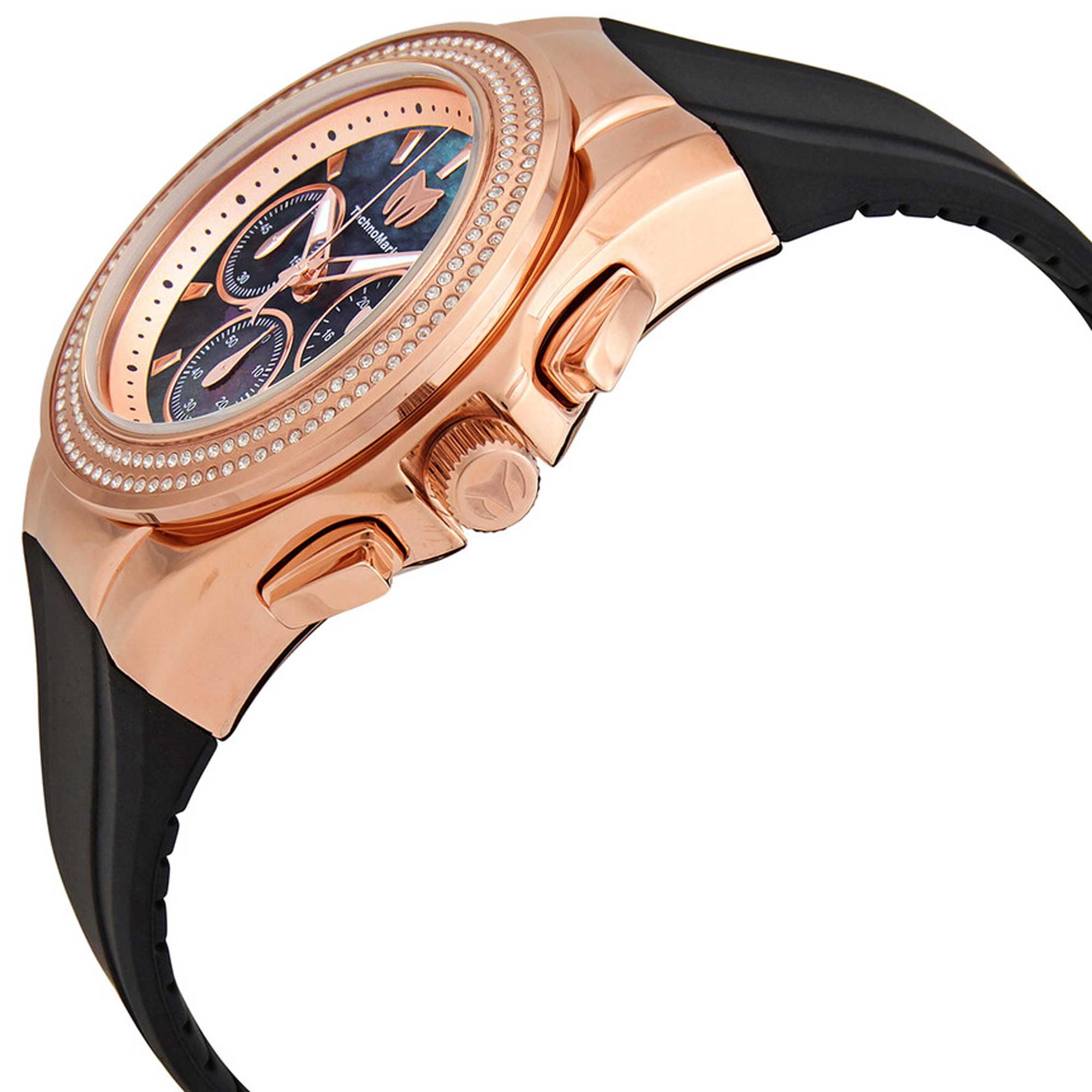 Technomarine Cruise Diva Pave Chronograph Black Dial Watch  display picture 2