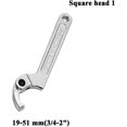 thumbnail image 2 of Llave de gancho ajustable de cromo vanadio, llave en C, 19-51mm, 32-76mm, 51-120mm, 2 of 5