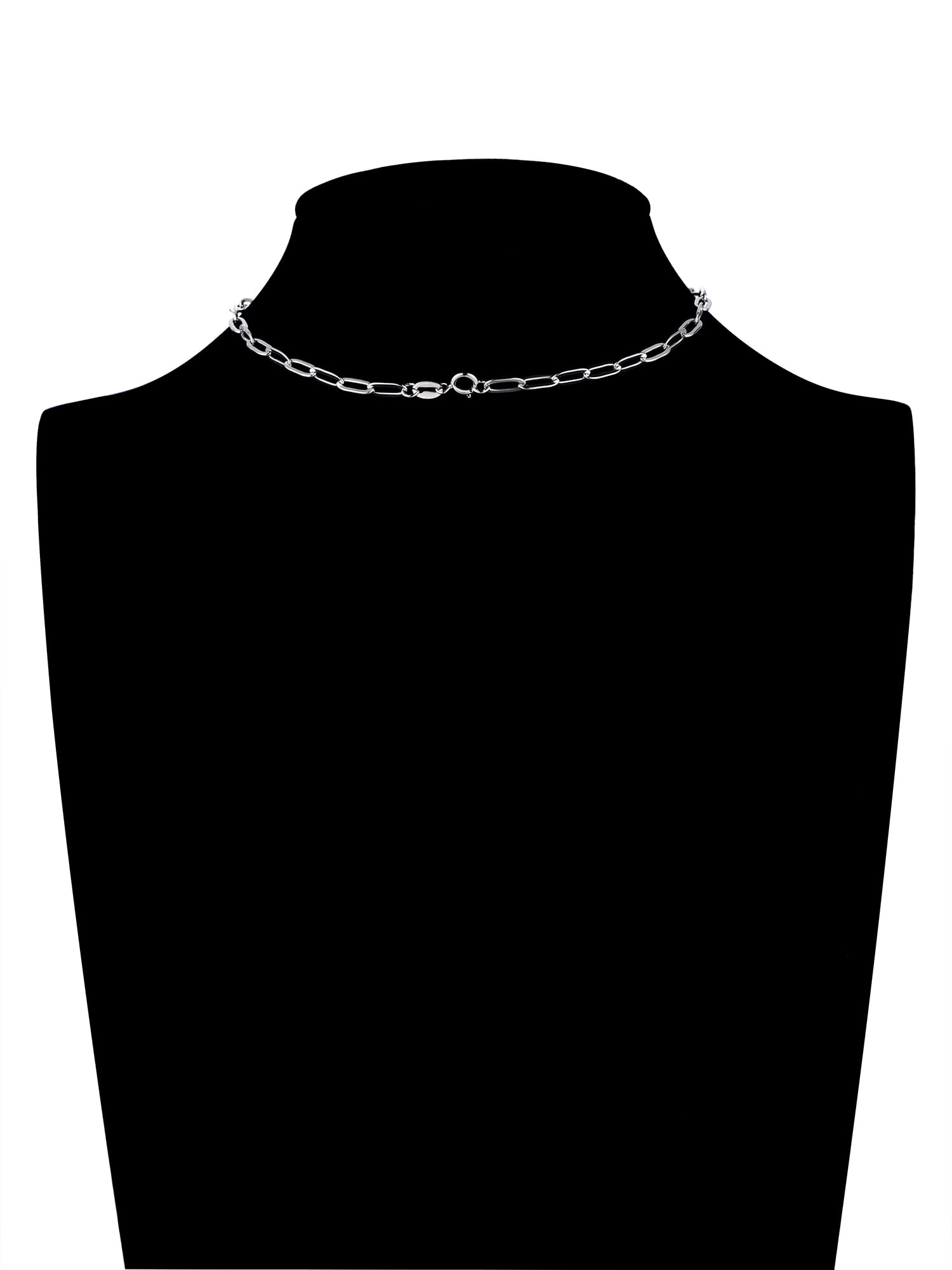 Brilliance Fine Jewelry Paperclip Chain for Charms in 14KT Gold Plated Sterling Silver
