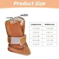 thumbnail image 3 of Small Dog Cat Pet Shoes, Puppy Winter Warm Boots, Dog Boots Pet Antiskid Shoes, Warm Skidproof Sneakers Paw Protectors, Rubber Sole Dog Shoes, Detachable Pet Shoes Soft and Breathable, XS-XL, Brown, 3 of 9