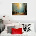 thumbnail image 5 of White Birch Tree Canvas Wall Art Yellow Forest Painting Print Large Landscape Pictures Living Room Bedroom Decor Frame, 5 of 6