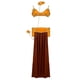 thumbnail image 2 of Conjunto de disfraz de danza del vientre para adultos y mujeres: sujetador, cinturón, falda y vestido para fiesta de Halloween. L, 2 of 9