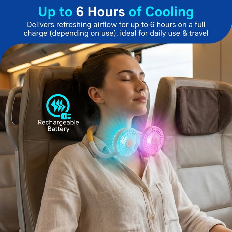 Portable Wearable Neck Fan Usb-C Rechargeable photo 4