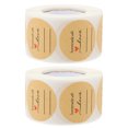 thumbnail image 1 of Miangastore 2 Rolls Handmade Stickers DIY Round Adhesive Labels Round Sealing Stickers Tags, 1 of 8